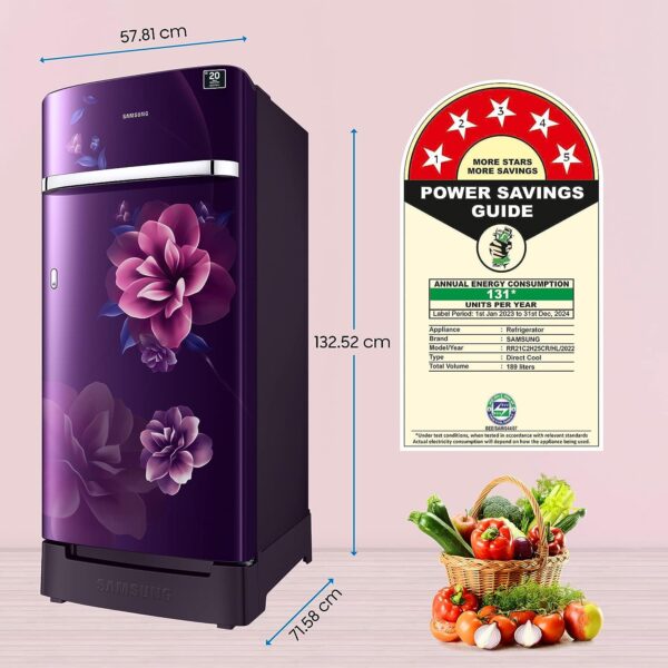 SAMSUNG 183 L Direct Cool Single Door 4 Star Refrigerator