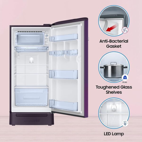 SAMSUNG 183 L Direct Cool Single Door 4 Star Refrigerator - Image 3